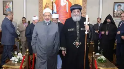 البابا تواضروس والرئيس السيسي يتصلان هاتفياً بشيخ الأزهر للاطمئنان على صحته