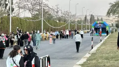 أطول مائدة إفطار جماعي في الشيخ زايد توزع وجبات من ماكدونالدز وسط أجواء بهيجة