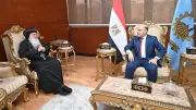 محافظ الغربية يستقبل الأنبا بولا لتبادل التهنئة بشهر رمضان وتولي المنصب
