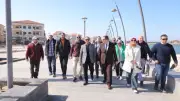 محافظ دمياط يتفقد مشروع تطوير منطقة اللسان وكورنيش البحر برأس البر