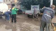 محافظ كفر الشيخ يشرف على جهود مكثفة لكسح مياه الأمطار وتصريفها من شوارع المحافظة