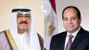 الرئيس السيسي يجري اتصالاً بأمير الكويت ويؤكد دعم مصر الكامل في مواجهة الاعتداء الإيراني
