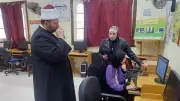 رئيس منطقة الإسكندرية الأزهرية يتفقد اختبارات المنصة اليابانية TOFAS لطلاب الثانوية