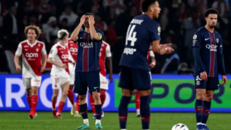 باريس سان جيرمان يخسر أمام موناكو 1-3 في الدوري الفرنسي ويواجه ضغطًا على الصدارة