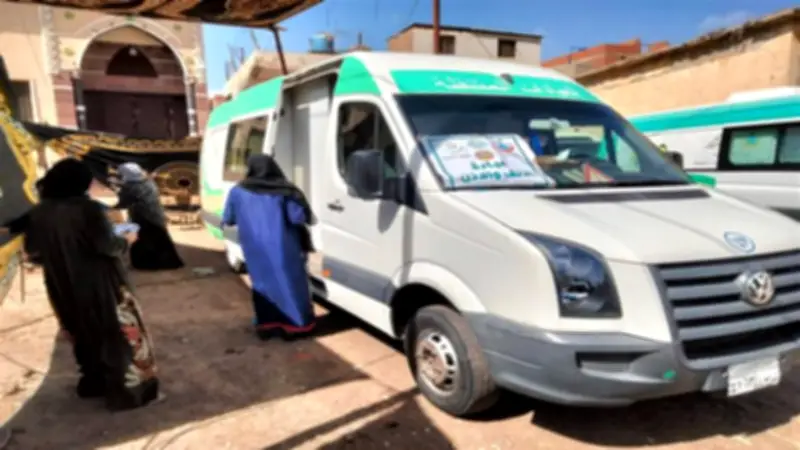 توفير 1413 خدمة طبية مجانية في قافلة علاجية بقرية أبوريا بكفر الشيخ