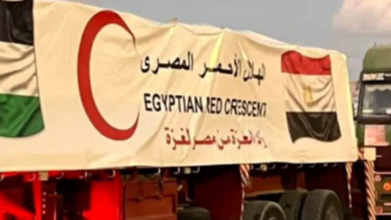الهلال الأحمر يطلق القافلة زاد العزة 156 استجابة للعاصفة الرملية بغزة