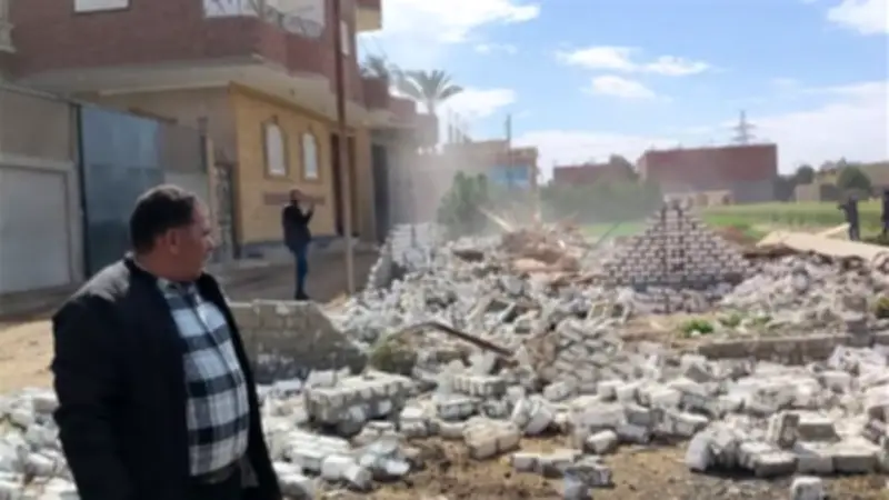 إزالة 6 حالات تعدٍ على الأراضي الزراعية بالبدرشين ضمن الموجة 28 لحملات مكافحة المخالفات