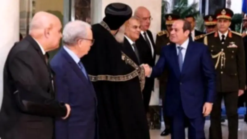 البابا تواضروس يشارك في حفل إفطار القوات المسلحة بحضور الرئيس السيسي