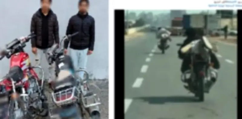 سقوط دراجتين ناريتين خلال حركات استعراضية بالغربية.. وإصابة قائديهما