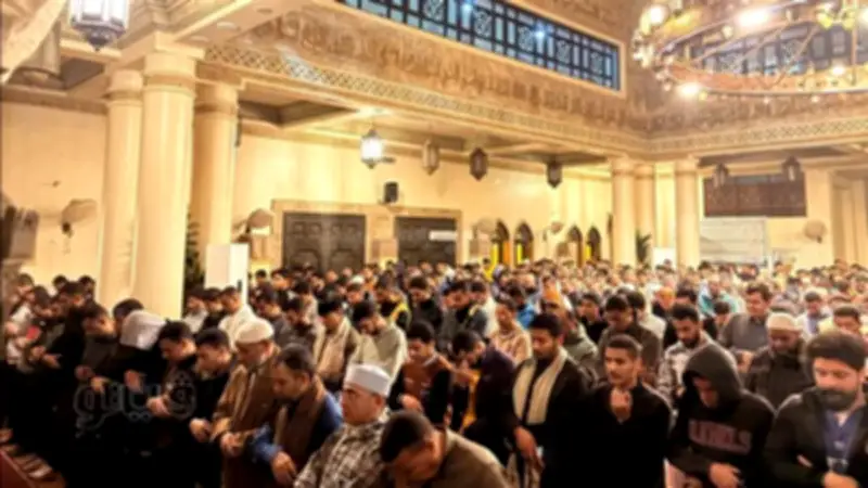 مساجد بني سويف تشهد إقبالاً كبيراً على صلاة التراويح في ليلة النصف من رمضان