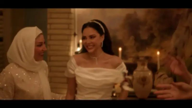 حفل زفاف أمير كرارة على نينا مغربي في مسلسل "رأس الأفعى" يخطف الأنظار