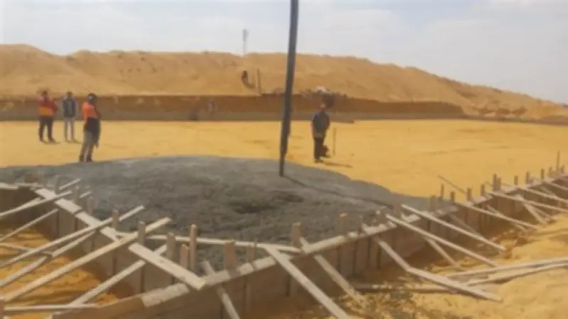 بدء تنفيذ مشروع شقق ظلال الفاخرة في الشيخ زايد مع صب القواعد العادية للعمارات