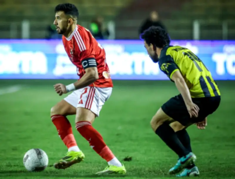 المقاولون ضد الأهلي: تريزيجيه يتقدم للمارد الأحمر في الشوط الأول