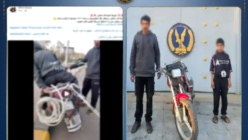القبض على عامل ونجله بعد سحل كلب بدراجة نارية في القليوبية