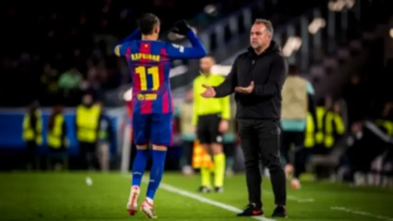 هانز فليك يكشف عن تشكيلة برشلونة لمواجهة أتلتيك بلباو في الدوري الإسباني