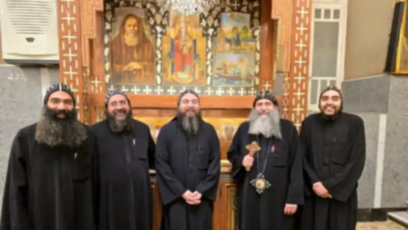 الأنبا جوزيف يقوم بأول زيارة روحية لدير المُحرق العامر في جبل قسقام