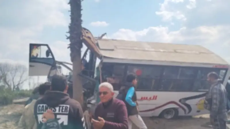 مسئول صحي بالغربية: خروج جميع مصابي حادث انقلاب أتوبيس طريق طنطا المحلة من المستشفى