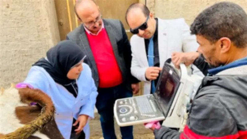 محافظ الدقهلية يتفقد قافلة بيطرية مجانية تستفيد منها آلاف الطيور والحيوانات