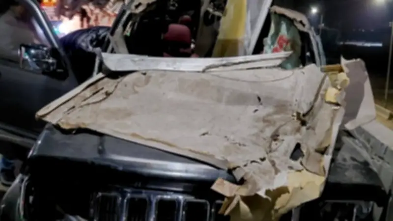 نجاة النائب أحمد الجرواني ومدير مكتبه من حادث مروري كبير على طريق القاهرة – قويسنا