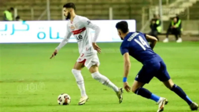إنبي يتقدم على الزمالك بهدف مبكر من أحمد العجوز في الدوري المصري