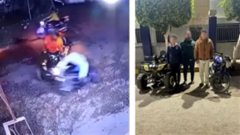 المنوفية: الأمن يضبط طفل قاد بيتش باجي وجزار بدون رخصة بعد حادث تصادم مروع