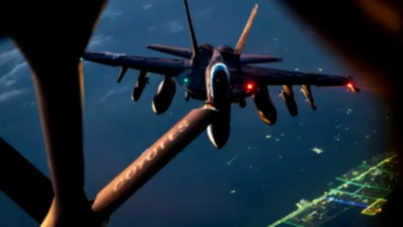 تحطم طائرة تزويد وقود أمريكية في العراق وقطر تتصدى لهجوم إيراني