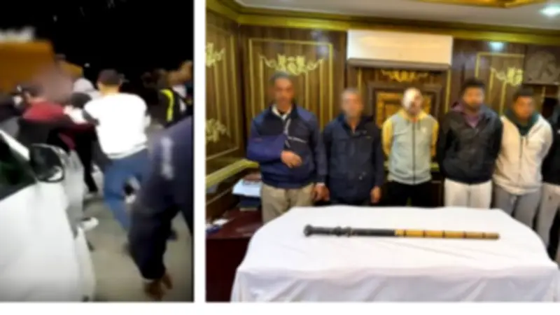 القبض على طرفي مشاجرة عنيفة داخل محطة وقود بالجيزة باستخدام الحجارة والعصي