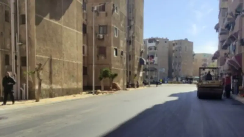 استمرار أعمال تطوير منطقة الحزب ببورفؤاد لتحسين البنية التحتية والمرافق