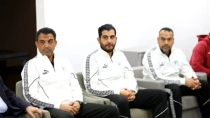 انتهاء الاجتماع الفني لمباراة المصري وشباب بلوزداد في الكونفدرالية الأفريقية