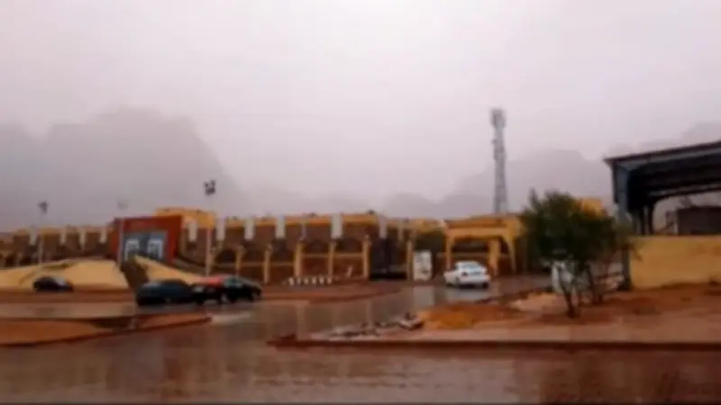 أمطار الخير تغمر سانت كاترين: شلالات طبيعية تزين أرض التجلي في مشهد ساحر