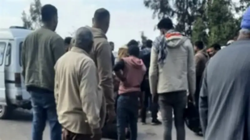 إصابة شابين في حادث دراجة بخارية بطريق طنطا الزراعي بالغربية