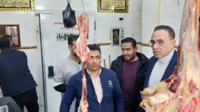 ضبط ربع طن لحوم فاسدة بأختام مزورة في المنوفية ضمن حملات تموينية مكثفة