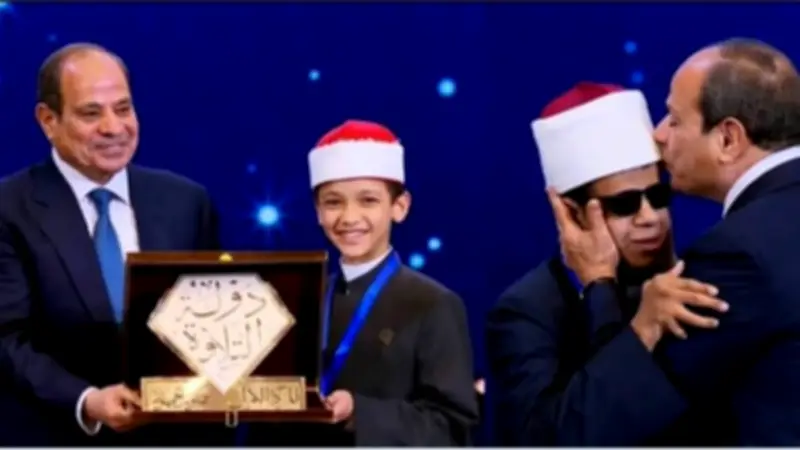 الشيخ حجاج الهنداوي يوجه رسالة تقدير للرئيس السيسي بعد تكريم أهل القرآن في ليلة القدر