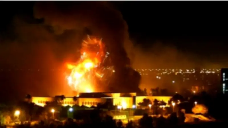 هجمات صاروخية ومسيرات تستهدف السفارة الأمريكية في بغداد وتفعيل منظومات الدفاع الجوي