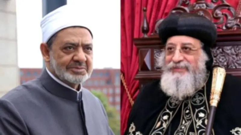 البابا تواضروس يهنئ شيخ الأزهر بعيد الفطر ويطمئن على صحته بعد وعكة مرضية