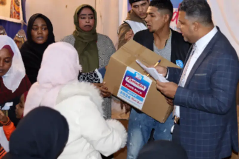 مجلس الشباب المصري ومسلمون حول العالم يوزعون مساعدات غذائية للأسر السودانية في مصر