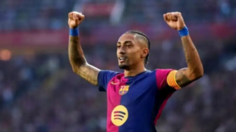 رافينيا يفتتح التسجيل لبرشلونة أمام نيوكاسل في دوري الأبطال