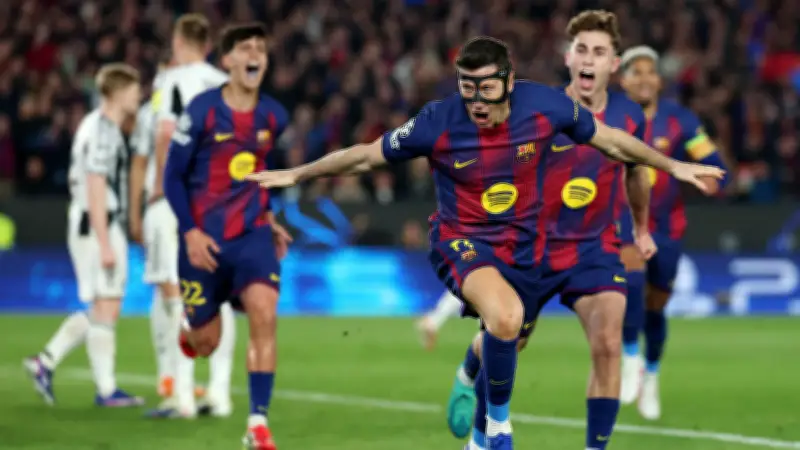 برشلونة يهزم نيوكاسل بسباعية مثيرة في دوري الأبطال ويضمن التأهل