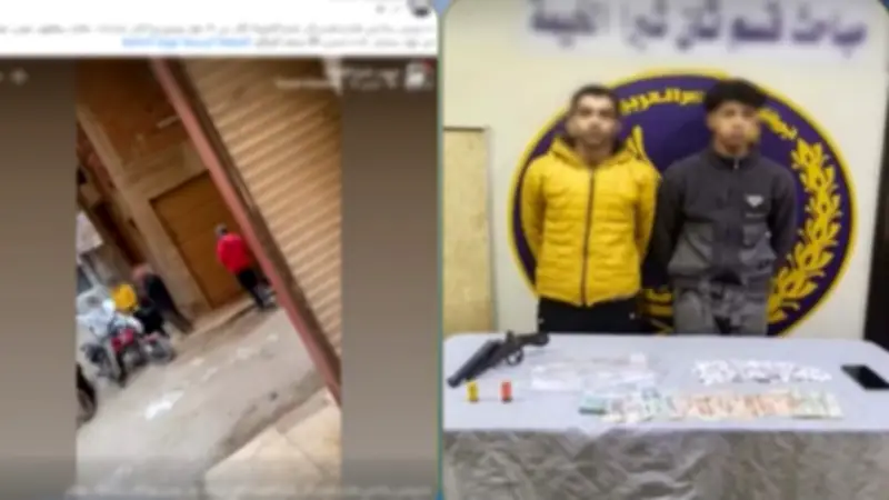 القبض على تاجري مخدرات بالقليوبية بحوزتهما هيروين وبودر بعد فيديو تداوله عبر مواقع التواصل