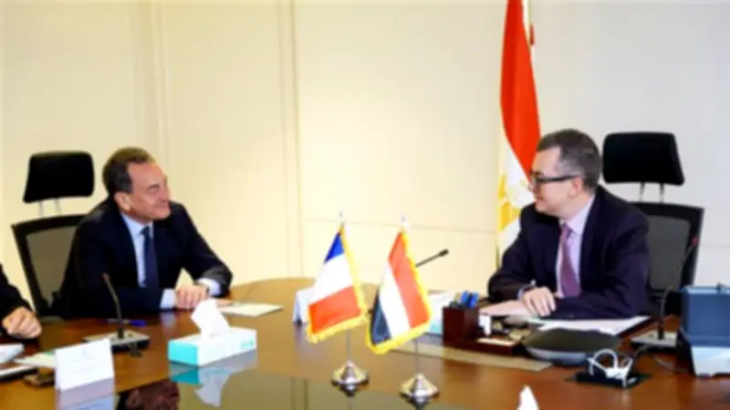 وزير التخطيط يبحث مع السفير الفرنسي تعزيز التعاون الاقتصادي والتنموي