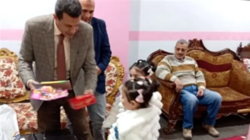 رئيس مدينة الباجور يشارك أطفال دار الرعاية احتفالات عيد الفطر في مشهد إنساني مؤثر