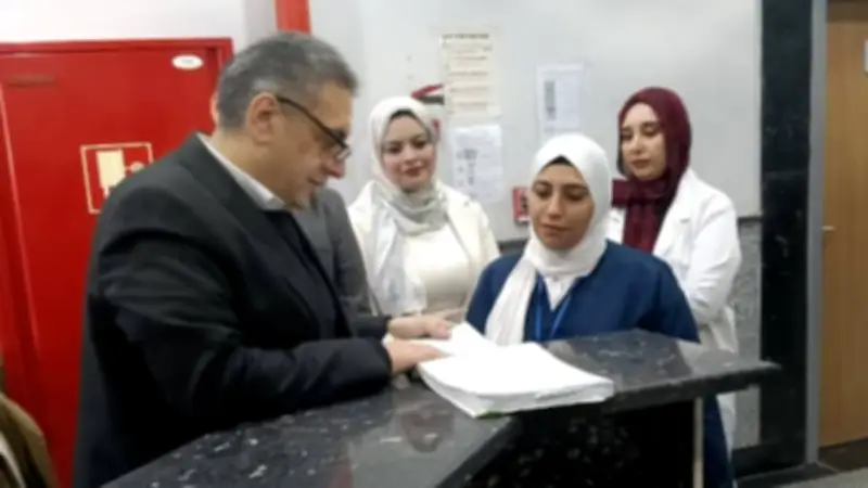 وكيل صحة كفر الشيخ يزور مستشفى الصدر في أول أيام عيد الفطر لتفقد الخدمات الطبية