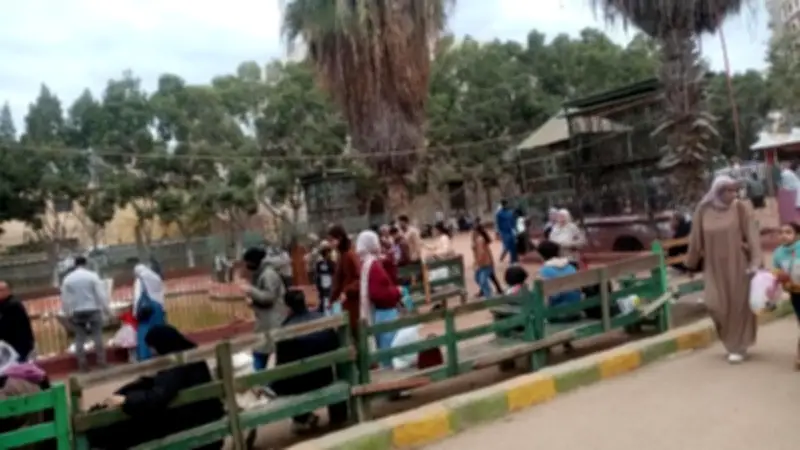 إقبال جماهيري كبير على حديقة حيوان الزقازيق خلال عيد الفطر المبارك