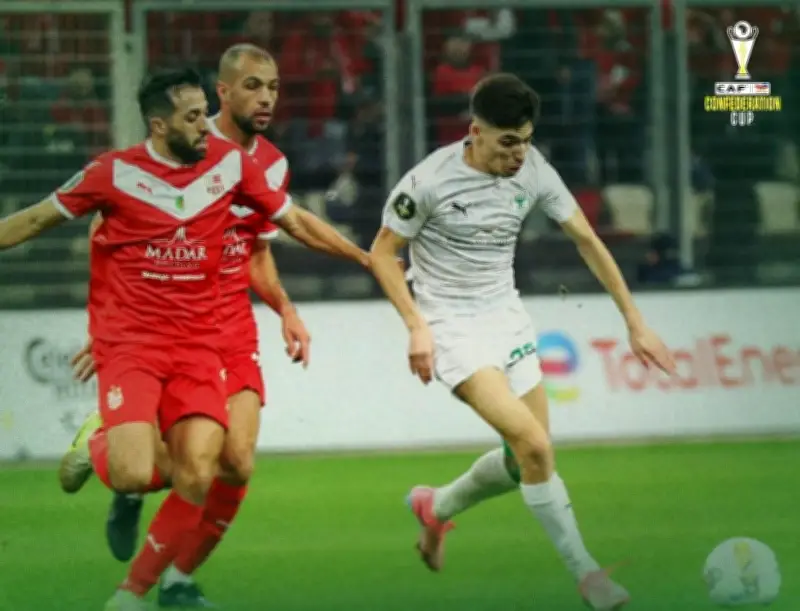 المصري يتعادل سلبياً مع شباب بلوزداد الجزائري في ذهاب كأس الكونفدرالية