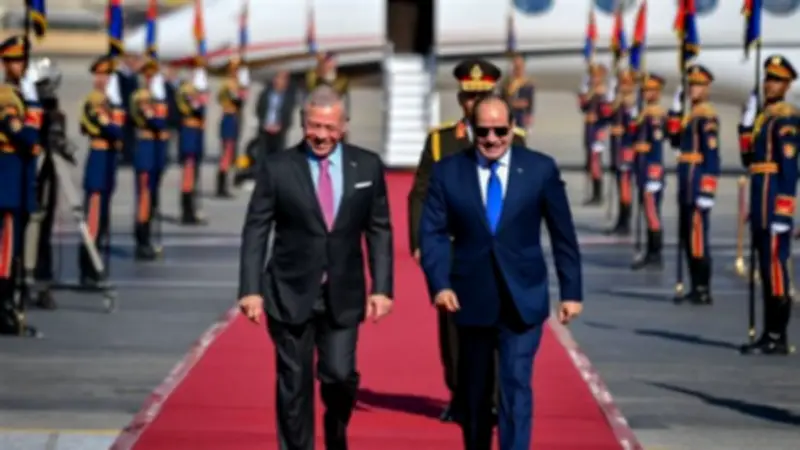 السيسي وملك الأردن يؤكدان على أهمية الحفاظ على زخم التعاون المشترك في ظل التحديات الإقليمية