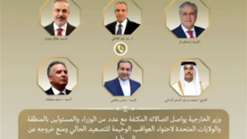 وزير الخارجية المصري يجرى اتصالات مكثفة مع قادة المنطقة وواشنطن لاحتواء التصعيد الخطير