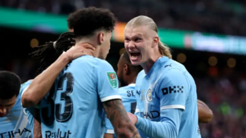 ثنائية أوريلي تحسم كأس الرابطة.. مانشستر سيتي يهزم آرسنال في نهائي مثير