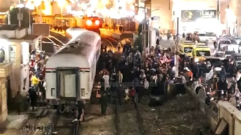 إصابة طالبين في حادث قطار بشربين بالدقهلية ونقلهما للمستشفى