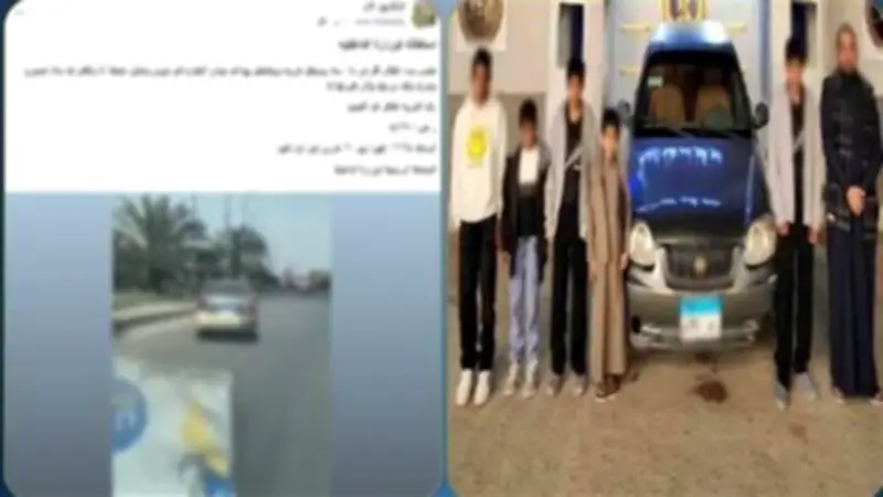 ضبط طفل يقود سيارة برعونة مع أصدقائه في الشرقية وتفاصيل حادثة مماثلة بالقليوبية
