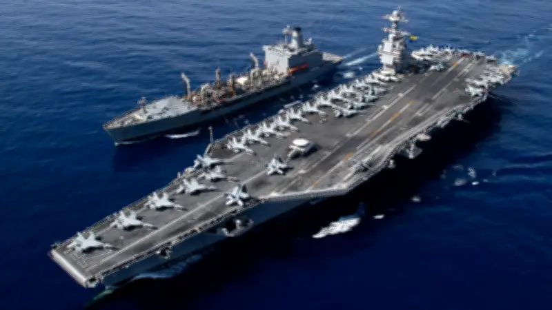 القاهرة الإخبارية ترصد وصول حاملة الطائرات جيرالد فورد إلى كريت